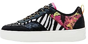 Desigual Damen Black Shoes Fancy Patch, 41 EU