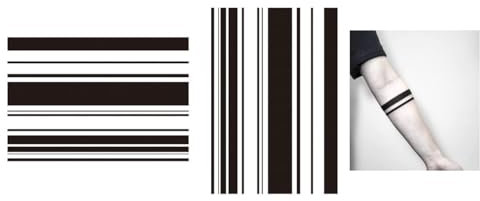 Lot de 2 bracelets tatouages pour homme - Tatouage bras - Faux tatouage 59P - Lot de 2 feuilles