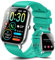 Ddidbi Smartwatch Uomo Donna, Effettua/Rispondi alle Chiamate, 1.85 Orologio Smartwatch, 2 Cinturini Contapassi Cardiofrequenzimetro, 112 Modalità Sportive IP68 Smart watch per Android iOS(Ciano)