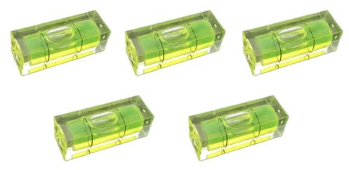 Pack of 5X Replacement Mini Spirit Level Bubble Square 29x10x10mm Small Acrylic Vials