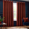 Paoletti Galaxy Chenille Eyelet Curtains - 2 Panels - Width x Drop - 229 x 229cm (90 x 90) - Copper