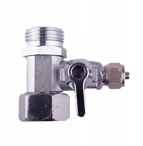 2 in 1 Wasseranschluss 3/8 Osmoseanlage Absperrhahn 1/4 Schlauch