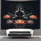 KKPBHTYVG 3D Druck Buddha Wandteppiche Poster Ornament Wandbehang Wandteppich Raumteiler Vorhang Für Schlafzimmer, Wohnzimmer, Wohnheim,Tapisserie 70cmx100cm