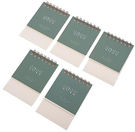 20 Stück 2022 2022 Tischkalender Kalender 2022 Wandkalender 2022 Mini-Tischkalender Großer Kalender Schreibtisch-Klappkalender 2021 Schreibtischzubehör Ästhetisches Büro Vertikale Staffelei Papier