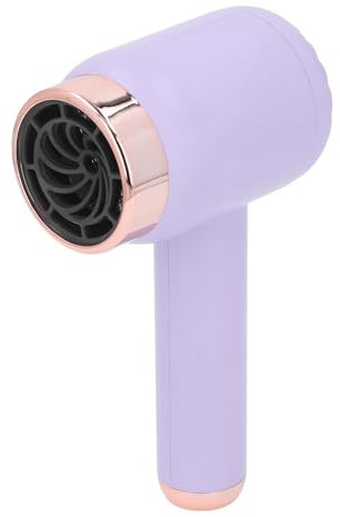 Sèche-cheveux Portable pour Voyage, Sèche-cheveux sans Fil Double Mode Chaud-froid, Séchage Rapide USB, Léger et Silencieux, Mini Sèche-cheveux avec Batterie de 1500 MAh (PURPLE)