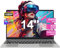 Ordenador Portátil Win 11 6GB RAM 256GB SSD Expansión SSD 1TB, Portátil 14 Pulgadas con 5G WiFi, Bluetooth 4.2 & 3.0 Transmisión Puerto 1920*1080 FHD Portatiles Buenos & Mini Puerto Multimedia-Plata