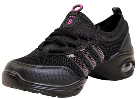 s.lemon Jazz Danza Sneaker Suola Divisa Scarpe da Danza Moderna Rosa 40