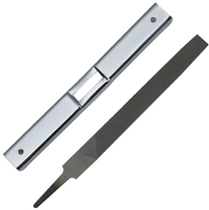 SagaSave 2er Kettensägenschärfer Kit, Flachfeile + Tiefenmesser Sägekettenfeile Schärfen Kettensägen Schärfwerkzeug