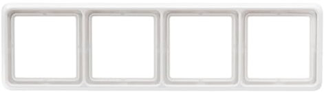 JUNG CD584WW Rahmen 4fach (Duroplast) Alpinweiß Serie CD