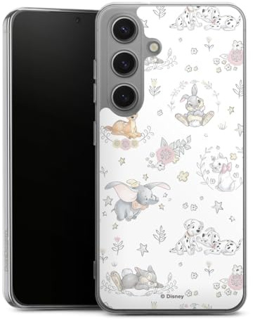 Silikon Hülle kompatibel mit Samsung Galaxy S 25 Case transparent Handyhülle Disney Bambi Dumbo
