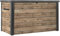Keter Gartenbox Ontario 870L | 147x83x86 cm cm | Kunststoff in Holzoptik (Pinie) | Deckel mit Gasdruckfedern | abschließbar
