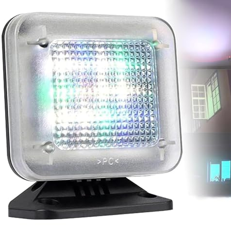 STWBHW LED Lamp Fake TV Simulator Light,Fake TV Simulator,Night Security,Anti-Burglar and Theft Deterrent Light Timer Sensor