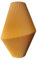 blumenvase Cone 2 vase golden orange Ø 15 x 21,5 cm by recozy+