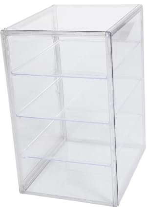 OUNONA Pane Da Cucina Trasparente Ripiani Regolabili Espositore Per Dolci Contenitore Per Pane Bagel e Muffin Con Chiusura