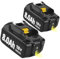 2X 18V 8000mAh Ersatzakku für Makita BL1860B BL1860 BL1840 BL1830 BL1815 BL1835 BL1850B BL1845 BL1860 BL1850 194205-3 LXT-400 with LED Werkzeugakku