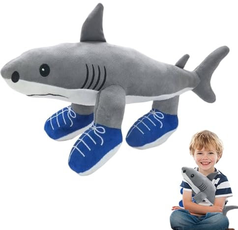 langyoujia Tralalero Tralala PlüSchfigur,Italian Brainrot Kuscheltier,Weicher Hai Mit Sneakers,Lustiges Geschenk für Kinder & Erwachsene (Tarlalero Tralalala-B)