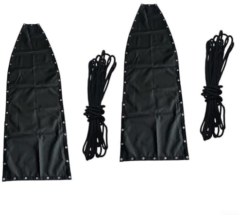 Ersatz-Set aus Netzgewebe und Seil für Hängesessel, Ersatzbezug für Hängesessel, Wird mit einer hängenden Aufbewahrungstasche geliefert(2 Stück ohne Taschen)