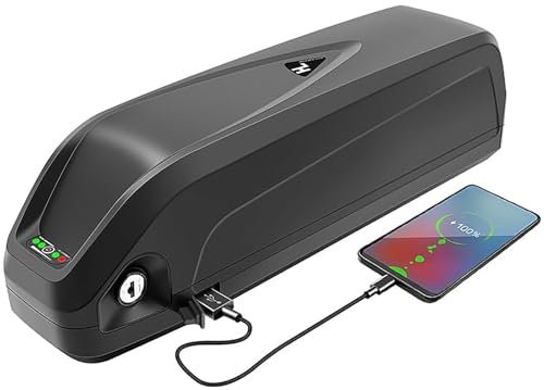 Batterie de vélo électrique 48V 13Ah, Batterie Ebike Haute Puissance 48V 13Ah avec Chargeur Batteries pour vélo 48V 13Ah pour Moteurs 48V 250W 350W 500W 800W 1000W 48V 13AH