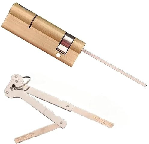 LYP-DEINEOMGS Serrure à Cylindre Haute sécurité, Serrure de Porte d'entrée Anti-Casse avec clés, Serrure à Barillet(45x20)