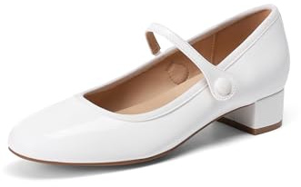 DREAM PAIRS Women's Low Heel Round Toe Slip On Dress Flats | Soft lining, Fit Snugly, Low heel, Non-slip sole, Closed toe, Block heel