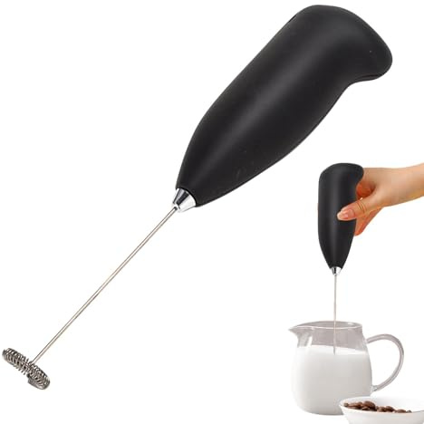Electric Coffee Mixer - Handheld Foam Machine, Stainless Steel Whisk Beverage Mixing Tool, Portable Kitchen Gadget | Food Grade Milk Frothing Solution