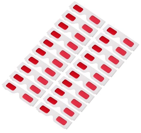 Milisten 3D Brillen 50 Stück Rote Papierbrillen für Partys und mit 3D Effekt und Langlebigem Material