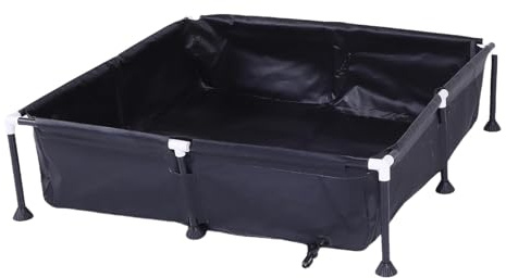 TYCIONG Oberirdischer Swimmingpool, 37,4 X 37,4 X 7,9 Zoll, er Tiefer Pool mit Pannensicherem Dreischichtigem Material, für den Garten Im Hinterhof und das Haustierbad