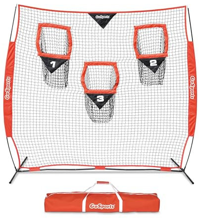 GoSports Unisex-Adult FB-NET-8X8 Football Throwing Net, One Size