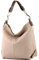 modamoda de T168 - Borsa a tracolla in pelle, Beige rosa/marrone, Medium