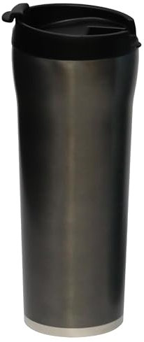 MIRA Stainless Steel Insulated Travel Mug for Coffee & Tea | Tumbler Cup with Spill Proof Twist On Flip Lid | Keeps Drinks Steaming Hot or Ice Cold | 480 ml (16 oz) Grey