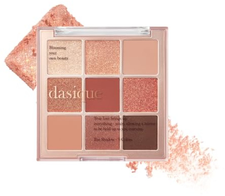 dasique Palette di ombretti n. 02 Petalo di rosa I Cruelty-Free I 9 tonalità sfumabili con finiture lisce opache e scintillanti con splendide perle