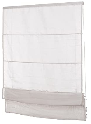 Ventanara® Raffrollo ohne Bohren Klemmfix Raffgardine inklusive Montagematerial (50 x 130 cm, Taupe)