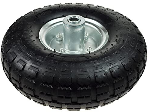 Roue de brouette 4.10/3.5-4 - Roue de brouette - Roue pneumatique - 1 moyeu