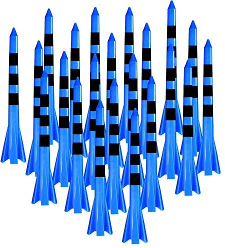 FINGER TEN Golf Tees Plastic Unbreakable 2 3/4 3 1/4 Inch Value 50 Count, 83mm 70mm Tee Durable Pro Upgrade Step Up Long Premium Color White Blue Orange Green Mixed (Blue&Black, 83mm)