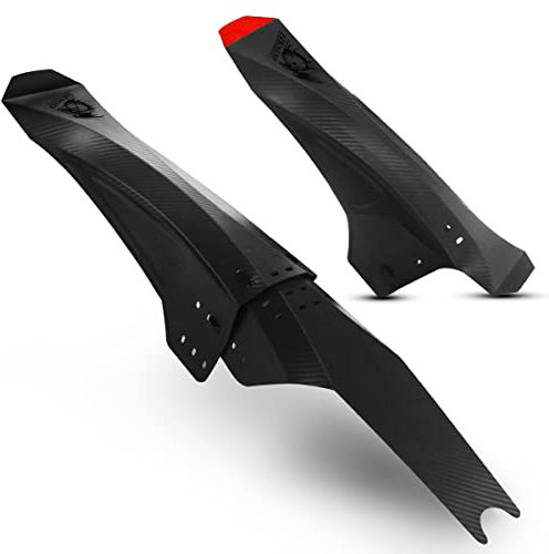 hksod Fahrrad Schutzblech Mountainbike Bike Fender für 26-29 Zoll, Mudguard MTB Vorne und Hinten mit 12 Kabelbinder, MTB Schutzblech zum Schutz vor Spritzwasser und Schmutz