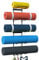Yoga Mat Holder Wall Mount, Wall Rack Organizer, Storage Foam Roller and Block, with 5 Sectional and 3 Hooks for Hanging Yoga Strap, Resistance Bands at Fitness Class or Home Gym, Decor(Black)