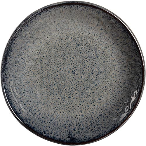 Leonardo Matera Keramik-Teller, 1 Stück, mikrowellengeeignet, spülmaschinengeeigneter Speise-Teller grau, ESS-Teller hoher Rand Ø 16,3 cm, 018378