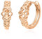 TANGPOET Celtic Knot Earrings 925 Sterling Silver Huggie Hoop Earrings Rose Gold Small Sleeper Earrings Valentine Day Jewellery Gifts for Women Girls Kids Children