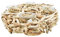 Holzästekranz 4 Teelichtgläser | Kranz Adventskranz Holzkranz Naturkranz | 40 cm