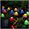 TOTHDATE Mini Solar Pilz Lichter RGBW Licht, 5M 20LEDS Solar Pilz Außen Gartenleuchten Solarpfahl Lichter Wegebeleuchtung 8 Beleuchtungsmodi IP44 Wasserdicht für Garten Rasenflächen im Freien