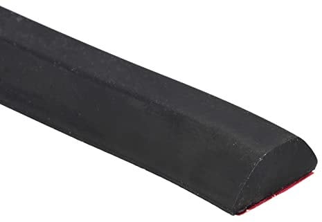 sourcing map Collapsible Shower Water Barrier, 39 Inch Self-Adhesive Shower Corner Water Guard for Kitchen Countertop Cooktop Bathroom Tub to Keeps Dry and Wet Separation, Black