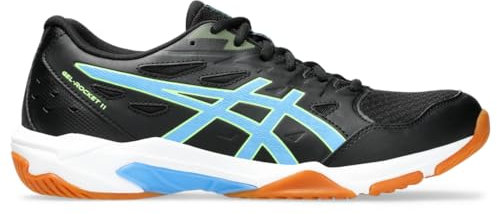 ASICS Herren Gel-Rocket 11 Volleyballschuhe, Schwarz/Waterscape, 44.5 EU