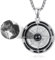 KINGWHYTE Kompass Halskette 925 Sterling Silber I Love You Halskette 100 Sprachen Projektion Kette Forever Love Anhänger Schmuck Geschenke für Männer Frauen