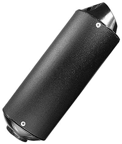 HNEJA 28 mm Endschalldämpfer, Auspuffrohr, für 50 cc, 110 cc, 125 cc, Dirt Pit Bike, ATV, für Schwarz