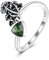 YFN Pilz Ring 925 Sterling Silber Moosachat Pilz verstellbarer Ring Pilz Schmuck für Damen Mädchen antike Pilz Geschenke für Mutter
