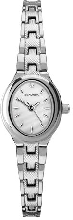 Sekonda Damen Analog Japanisches Quarzwerk Uhr mit Legierter Stahl Armband 40649