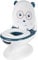 Bebeconfort Pot Bébé Toilette, Siège d'Apprentissage de la Propreté, 1-4 ans, 0-20 kg, Pare-Éclaboussures, Vrai Son de Chasse d'Eau, Cuvette Amovible, Facile à Nettoyer, Ours Bleu