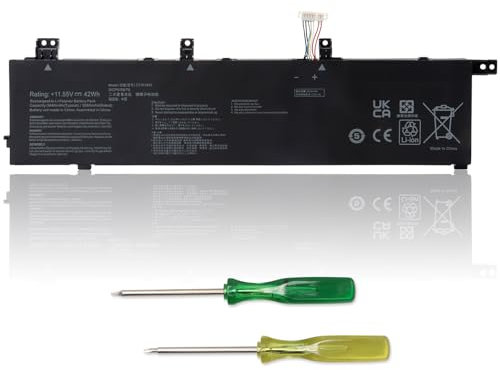 OPAHUTER C31N1843 S532FA-DH55 Laptop Batteria per ASUS Vivobook S15 S532FA S532FL X432FA X432FL X432FLC X532FL X532FLC X532FA S432FA-EB008T Series VivoBook S14 S432FA S432FL 11.55V 42Wh