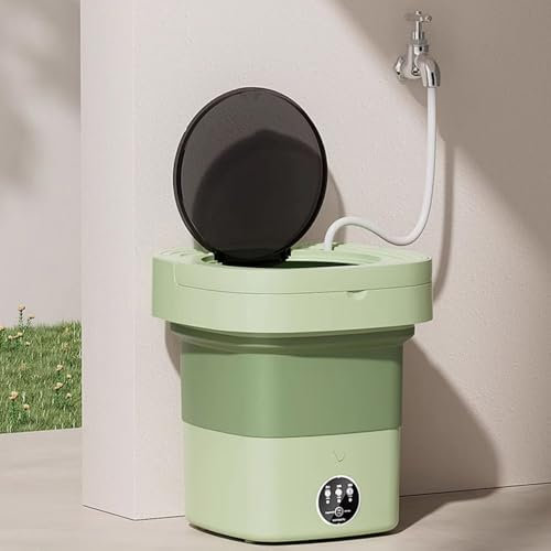 Tragbare Mini-Waschmaschine Faltbar 15L Waschautomat Mit Abflussrohr Kleine Desktop-Waschmaschine Für Kleine Wohnungen Einfamilienhäuser Innen Und Außen Reise(13L/3.43GAL)