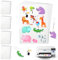 TESSTSY 25 Blätter Schrumpffolie Bedruckbar, 20x14,5cm Schrumpffolien Transparent, Shrink Plastic Basteln Dicke 0,3mm, Matte Schrumpfpapier für DIY-Anhänger, Schlüsselanhänger, Ohrringe, Schmuck Usw